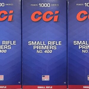 5,000 count Small Rifle Primers (CCI No. 400)