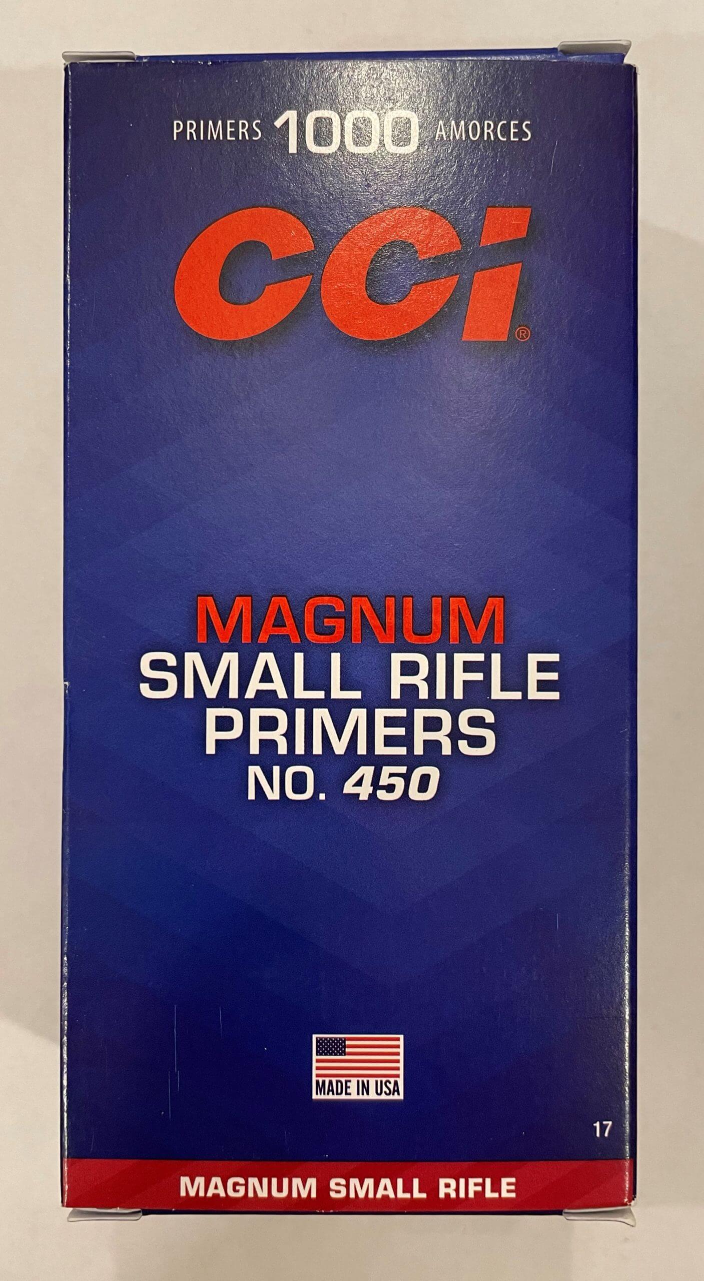 1,000 count Small Rifle Magnum Primers (CCI No. 450) - Image 3