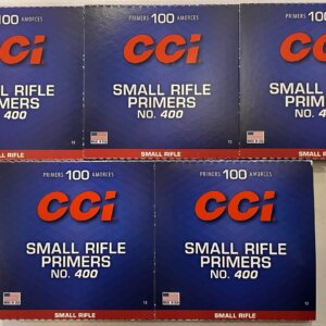 500 count Small Rifle Primers (CCI No. 400)