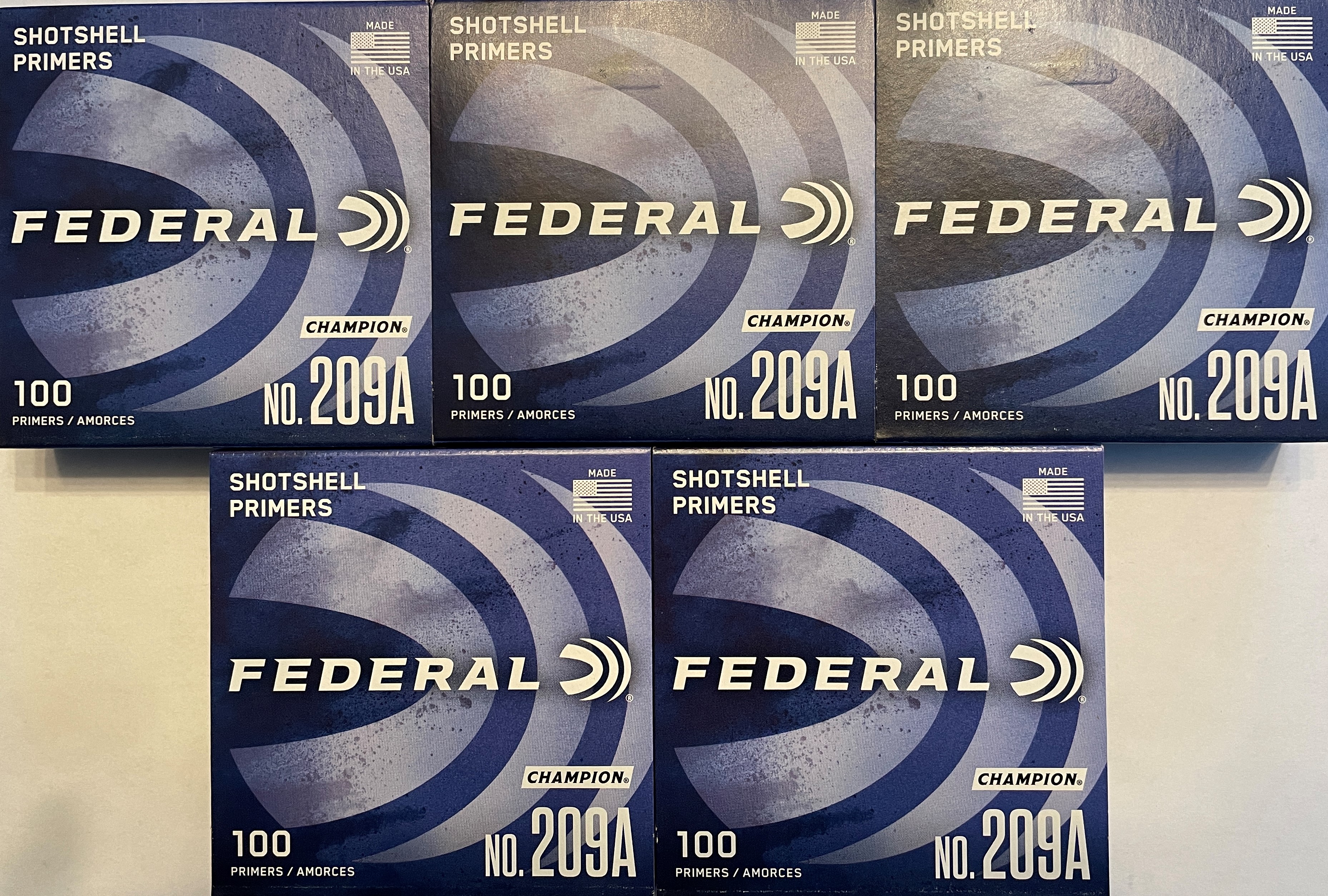 500 count Shotshell/Shotgun Primers 209 (Federal No. 209A)