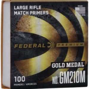 500 count Federal Match Large Rifle Primers (No. GM210M)