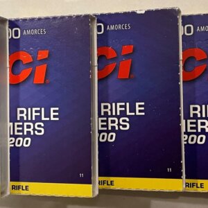 500 count Large Rifle Primers (CCI No. 200)