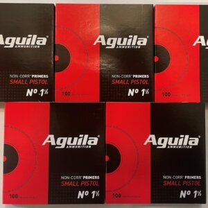 500 count Small Pistol Primers (Aguila No. 1 1/2)