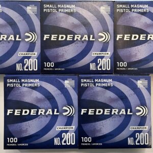 500 count Small Magnum Pistol Primers (Federal No. 200)