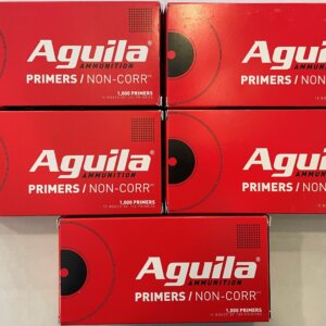 5,000 count Small Pistol Primers (Aguila No. 1 1/2)
