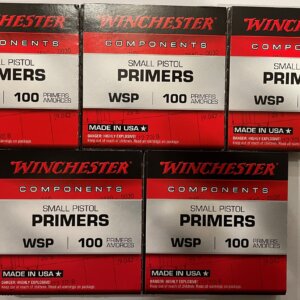 500 count Small Pistol Primers (Winchester WSP)